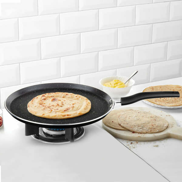 Buy Borosil Granito Non-Stick Flat Tawa, Induction Friendly, Granite Finish, PFOA-Free, 30 cm Diameter on EMI