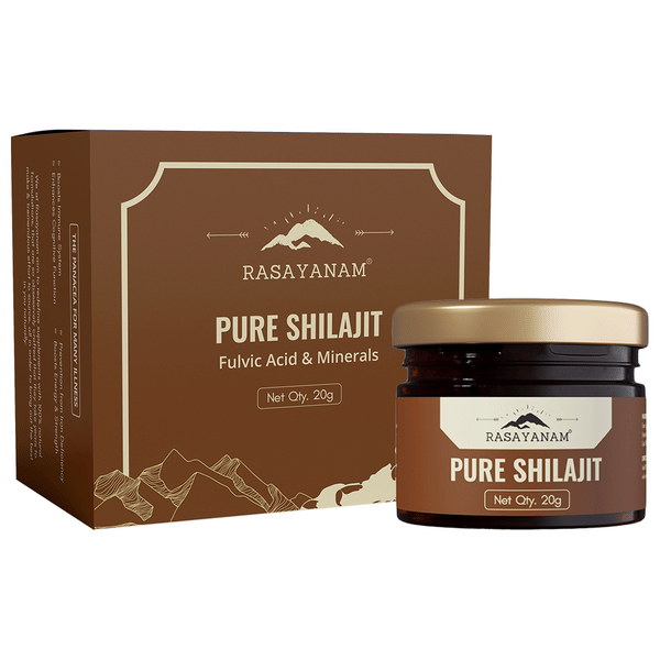 Buy Rasayanam Pure Himalayan Shilajit Resin | 75% Fulvic Acid | Energy & Stamina | 20gm (Pack of 1) on EMI