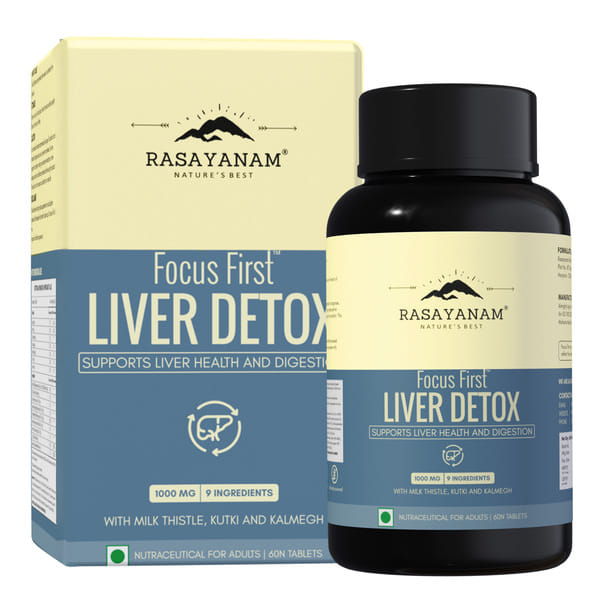 Buy Rasayanam Liver Detox 1000mg | Milk Thistle, NAC, 80% Silymarin | Detox & Digestion | Pack of 1 on EMI