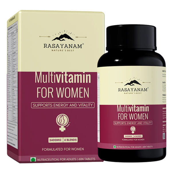 Buy Rasayanam Multivitamin for Women | 55 Ingredients | Energy, Hormone & Immunity Support | Pack of 1 on EMI