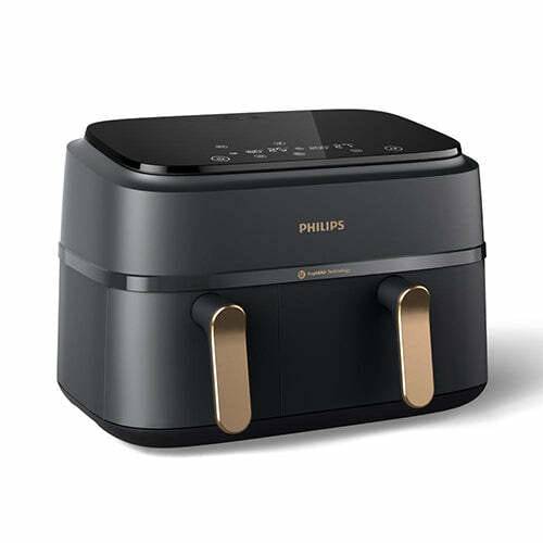 Buy Philips 9L Dual Basket Airfryer with Rapid Air technology - NA352/00 on EMI