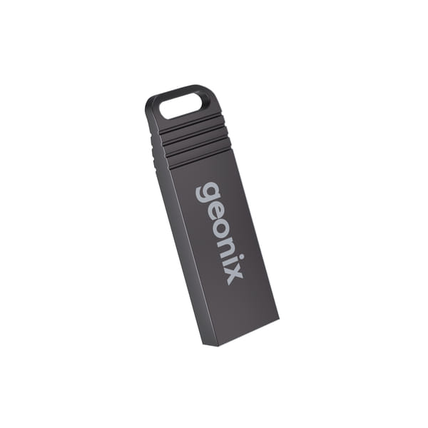 Buy Geonix Pendrive 64GB -USB 2.0, Keyring Design, Lightweight & Portable, Metallic Coated, 5 Years Warranty (Black) on EMI