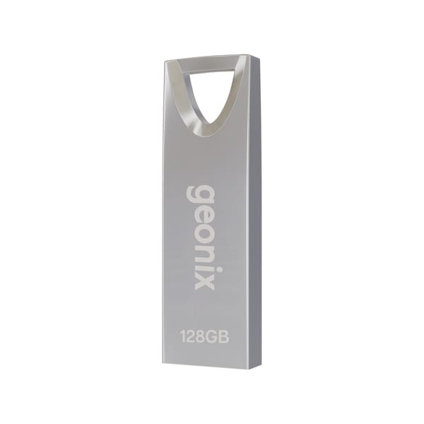 Buy Geonix Pendrive I Silver I USB 2.0 I Keyring Design I Lightweight I Variant 128GB I 5 Years Warranty 128GB on EMI