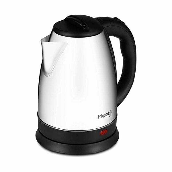 Buy Pigeon By Stovektraft Hot Stainless Steel Electric Kettle, 1.8 Litre, With 1300 Watt, Boiler For Water, Milk, Tea, Coffee, Instant Noodles, Soup (Silver) on EMI