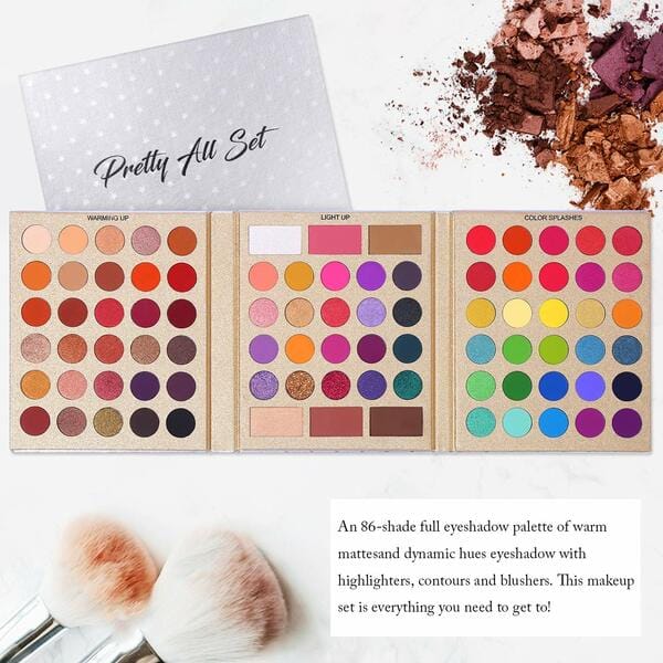 Buy Miss Gold Beauty Pretty All Set Eyeshadow Palette-Pack of 86 Colors on EMI