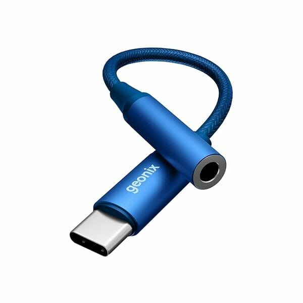 Buy Geonix Befit AX7 Type-C to 3.5mm AUX Female Converter | MIC & Audio Support | Smart DAC Chip | Plug & Play | 13cm Cable, 1 Year Warranty (Royal Blue) on EMI