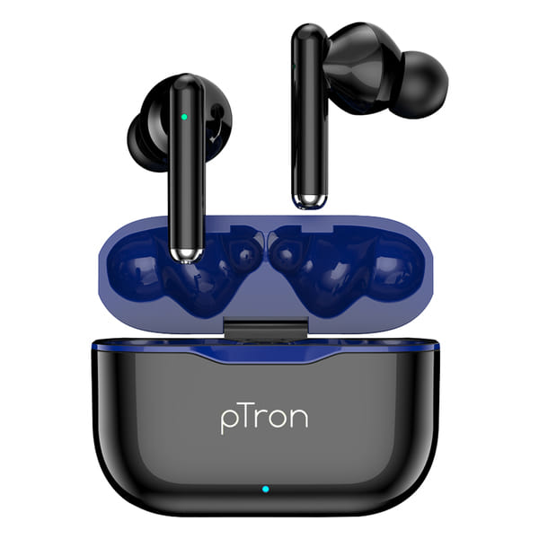 Buy pTron Bassbuds Pixel In-Ear TWS Earbuds w/ Movie/Gaming Mode, 50ms Low Latency, 35Hrs Total Playback Time, Bluetooth 5.1 Earbuds with mic, Punchy Bass, Touch Control (Black) on EMI