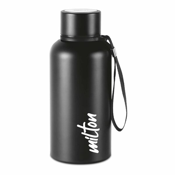 Buy Milton Aura 500 Thermosteel Water Bottle 500 ml-Black on EMI