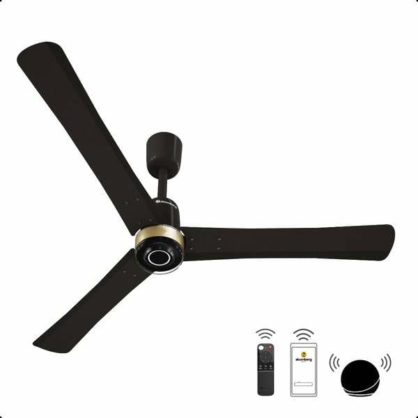 Buy Atomberg Renesa Elite Smart Ceiling Fan 1200 mm | BLDC Motor | Remote Control | LED Indicators | Earth Brown on EMI