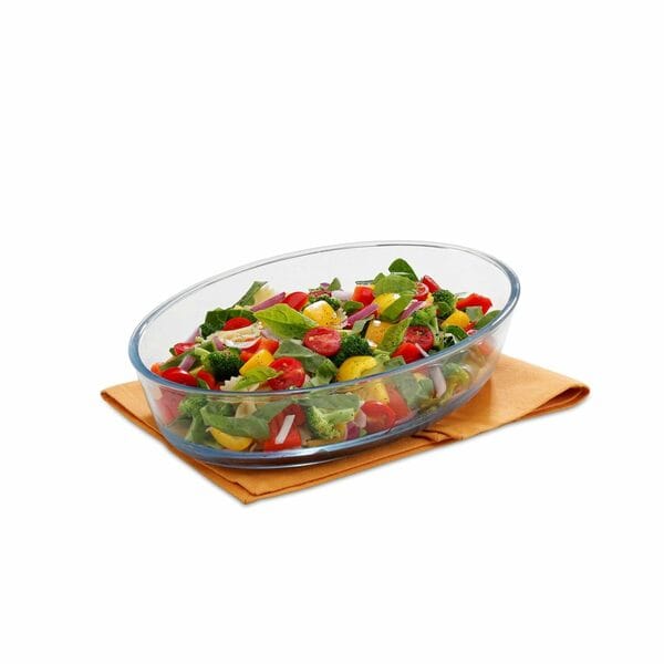 Buy SignoraWare Bake 'N' Serve Borosilicate Glass Oval Dish 700ml-Clear on EMI
