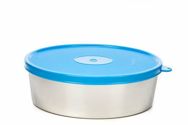Buy Signoraware Stainless Steel Papad & Chapati Box with Lid-1.75 Ltr-Blue on EMI