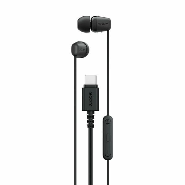 Buy Sony IER-EX15C Wired in Ear Type C Headphones, in-Line Remote for Volume & Mute Function with Mic, Tangle Free Serration Wire, Compatible with USB-C Devices, High Sound Quality (Black) on EMI