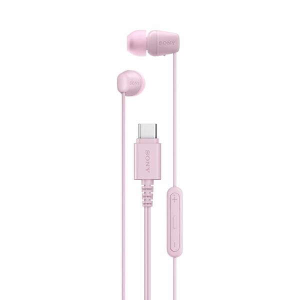 Buy Sony IER-EX15C Wired in Ear Type C Headphones, in-Line Remote for Volume & Mute Function with Mic, Tangle Free Serration Wire, Compatible with USB-C Devices, High Sound Quality (Pink) on EMI