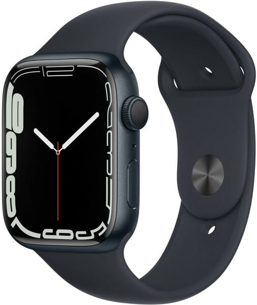 Buy Refurbished Apple Watch Series 7 (45mm, GPS Only) Midnight-Aluminium - Black-Sport Band on EMI