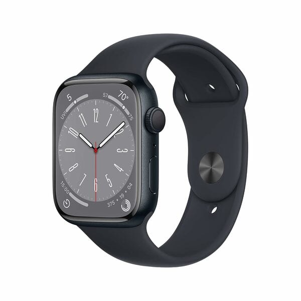 Buy Refurbished Apple Watch Series 8 (45mm, GPS+Cellular) Midnight-Aluminium - Black-Sport Band on EMI