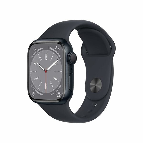 Buy Refurbished Apple Watch Series 8 (41mm, GPS Only) Midnight-Aluminium - Black-Sport Band on EMI