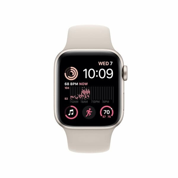 Buy Refurbished Apple Watch SE - 2nd Gen (44mm, GPS Only) Starlight-Aluminium - White-Sport Band on EMI