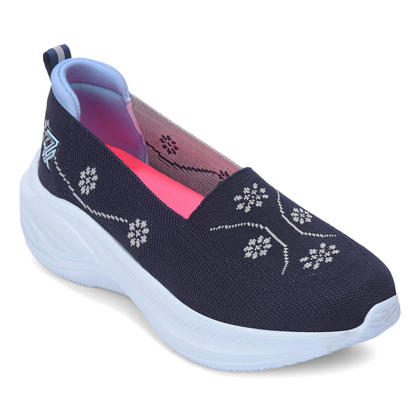 Buy Liberty LEAP7X GLOWSTAR-E Navy Blue Sports Non lacing Walking shoes for Women on EMI