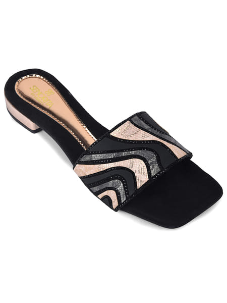 Buy Liberty Senorita STY-153E Black Casual Flat Sandal for Women on EMI