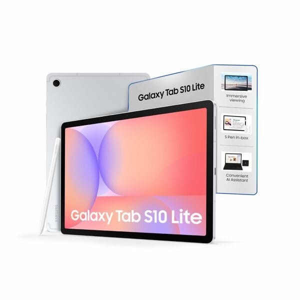 Buy Samsung Galaxy Tab S10 Lite with AI, S Pen in-Box, 27.7 cm (10.9 Inch) Display, Object Eraser, 90Hz Refresh Rate, Pre Loaded Pro Apps, IP42 Rating, 6GB RAM, 128GB Storage, Wi-Fi Tablet, Silver on EMI