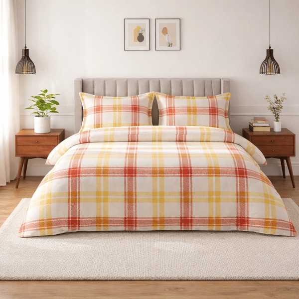 Buy Layers Aura King Size Bedsheet Set With 2 Pillow Covers Layers Collection White on EMI