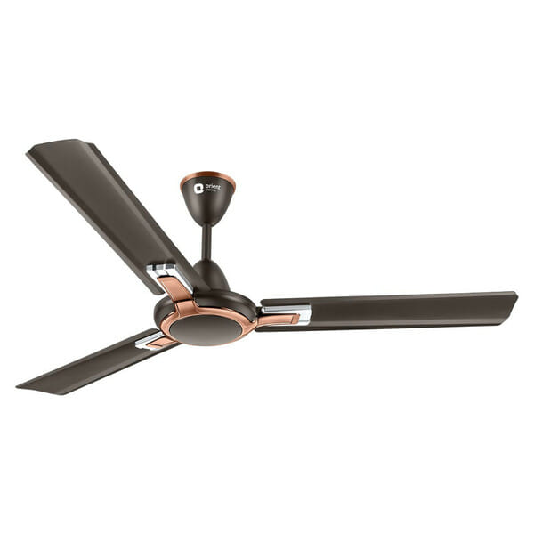 Buy Orient Electric 1200 mm Apex Prime| 5 Years Warranty by Orient | 350 RPM Motor Speed | BEE 1-Star Rated Energy Efficient Fan| Rust-Proof Aluminium Blades| Ceiling fan for home| Smoke Brown, Pack of 1 on EMI