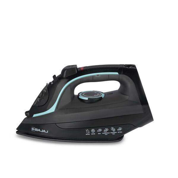 Buy Bajaj MX 45 Steam Aluminium Soleplate Iron | 2000 Watts Power For Faster Ironing | Non Stick German Coated Technology | 220 Ml Water Tank Capacity | 2-Yr Warranty on EMI