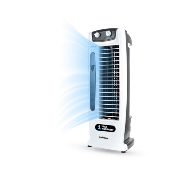 Buy Blueberry’s Tower Fan High Speed with 25 Feet Air Delivery, 4-Way Air Flow, High Speed, Anti Rust Body Made in India-(ECO BREEZ) on EMI