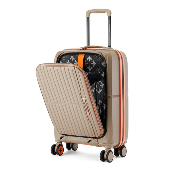 Buy Nasher Miles Plus Springfield Hard-Sided Polypropylene Cabin Luggage with Laptop Compartment Champagne 20 inch |55 Trolley Bag on EMI