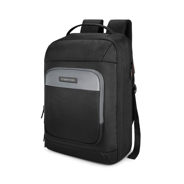 Buy Nasher Miles Sorbonne Corporate Backpack | Premium Polyester Laptop Backpack 35L | Ideal for Office, College, School & Travel | Men, Women, Boys, Girls (Black Grey) on EMI