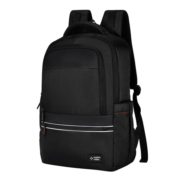 Buy Nasher Miles Onyx Laptop Backpack 23 Liters Polyester with Raincover | Front Organiser | Ideal for College, School, Office & Travel | Men, Women, Boys, Girls (Black) on EMI