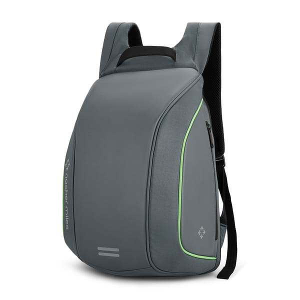 Buy Nasher Miles Monash Premium PVC & Polyester Laptop Backpack 34L | Reflective Rider Backpack | Ideal for Travel, Office | Men, Women (Grey) on EMI