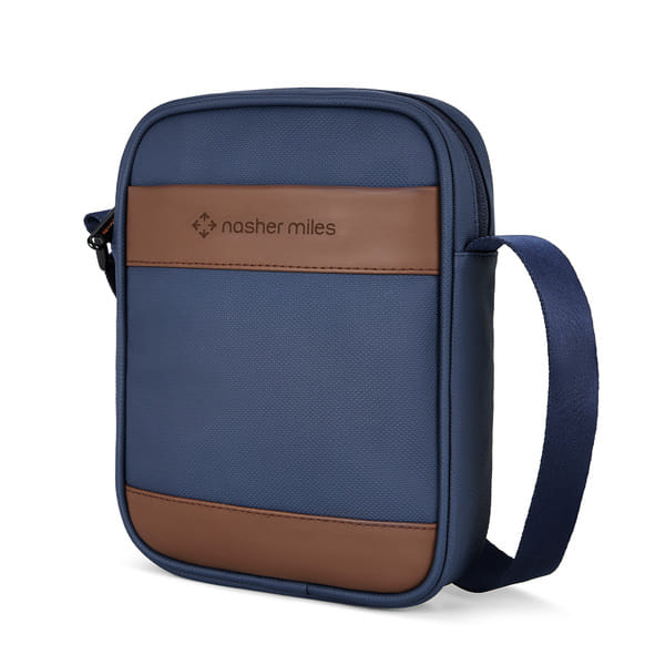 Buy Nasher Miles Compact Sinsa Sling Bag | Crossbody Bag | PU One Shoulder Bag| Multipurpose Travel Bag | Ideal for Daily Use, Office, Travel, Hiking (Navy Blue) on EMI