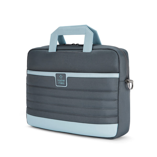 Buy Nasher Miles Flatiron Laptop & Messenger Bag | Lightweight PU & Polyester with Adjustable Strap, Fits 13" Laptop | Ideal for Office & Travel | for Men & Women (Grey) on EMI