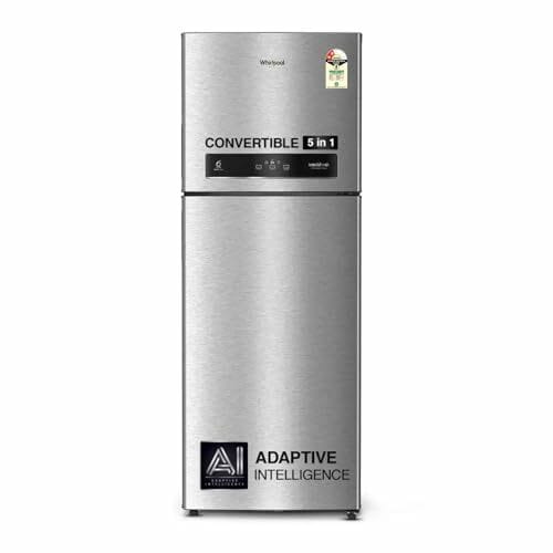 Buy Whirlpool 431 L 2 Star IntelliFresh Convertible Inverter Frost Free Double Door Refrigerator (IF INV CNV 480 ALPHA STEEL-Z, 2S) on EMI