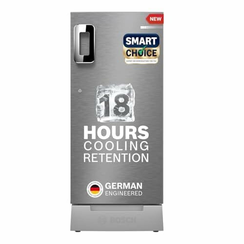 Buy Bosch 207 L,3 star,Smart Inverter,Direct-Cool Single Door Refrigerator,Fine Steel(CST20S23PI)|18 Hrs Cooling Retention|Super Freeze|XL Vegetable Box|Base Drawer|Delicate Veggie Box|2.5x Faster Cooling on EMI