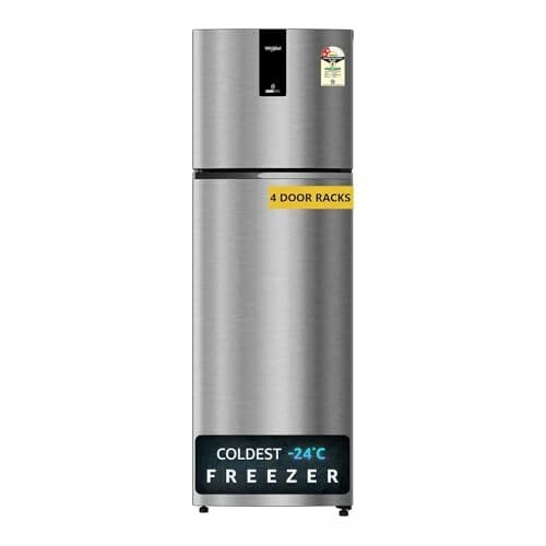 Buy Whirlpool 235 L 2 Star Frost-free inverter Double Door Refrigerator (NEO DF278 PRM RADIANT STEEL(2S)-TL) on EMI