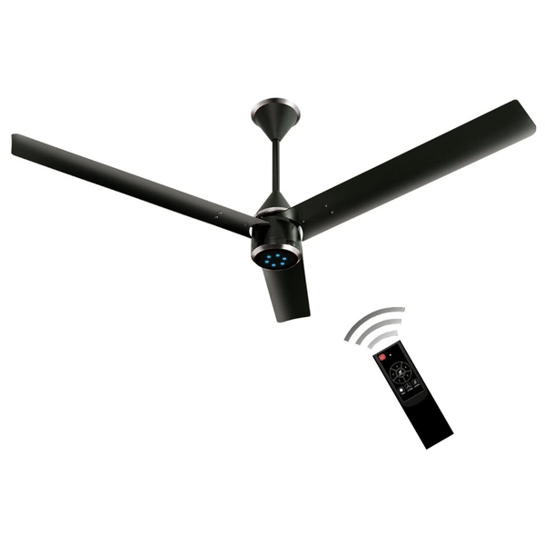 Buy LUKER CF 1200 Size Zero Crown BLDC Ceiling Fan 1200mm with Remote | 32W Energy Saving | 5 Star Rated | High Air Delivery I BLACK on EMI