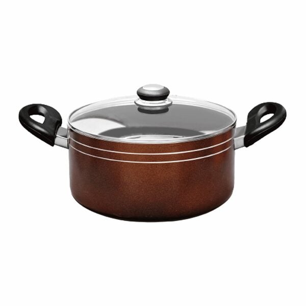 Buy Blueberrys Non Stick Biriyani Pot Ruby 4 Litre Glass Lid on EMI