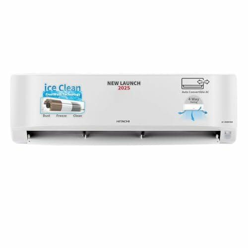 Buy Hitachi 1.5 Ton 3 Star Xpandable+ Inverter Split AC (100% Copper, 4-Way Swing, ice Clean, Dust Filter, 3400SXL RAS.D318PCCIBS, White) on EMI