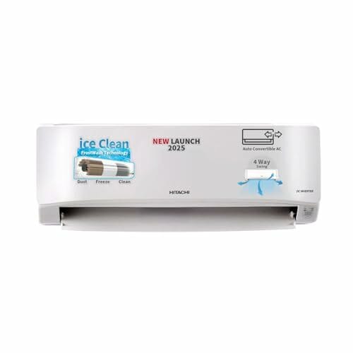 Buy Hitachi 1 Ton 3 Star Xpandable+ Inverter Split AC (100% Copper, 4-Way Swing, ice Clean, Dust Filter, 3400SXL RAS.D312PCBIBS, White) on EMI