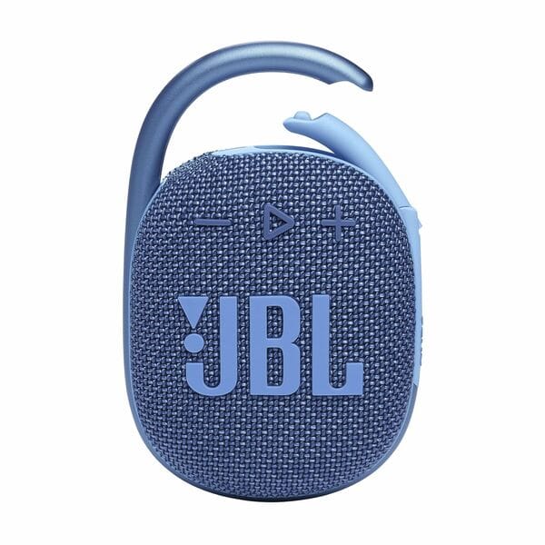 Buy JBL Clip 4 Eco - Ultra-Portable Waterproof and Dustproof Bluetooth Speaker, big audio & punchy bass, made with 90% post-consumer recycled plastic, Integrated carabiner, Up to 10 Hours of Play (Blue) on EMI