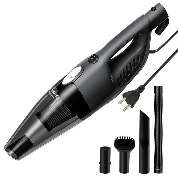 Buy Inalsa DURA CLEAN Handheld Vacuum Cleaner for Home & Car, 800 W High Powerful Motor with HEPA Filtration & 16KPA Suction, Portable Vacuum Cleaner, Sofa Cleaner, Compact & Durable Body (Black) on EMI