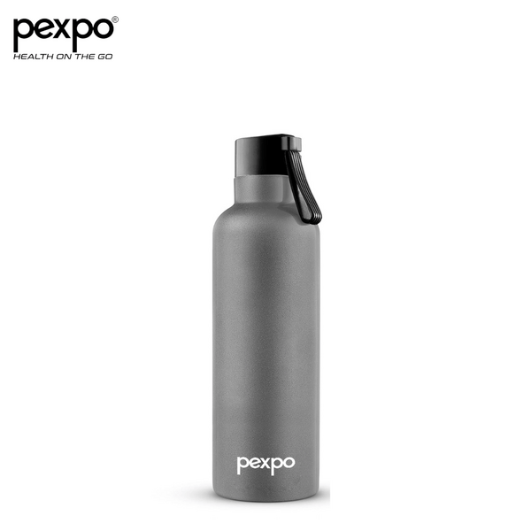 Buy Pexpo OSLO 500ml Water Bottle Stainless Steel | Hot and Cold Flask | ISI Certified Steel Bottle | 3 Layer Insulation | Leakproof | for Home, Office, School & Travel | 1-Year Warranty | OSLO 500ml (Grey) on EMI