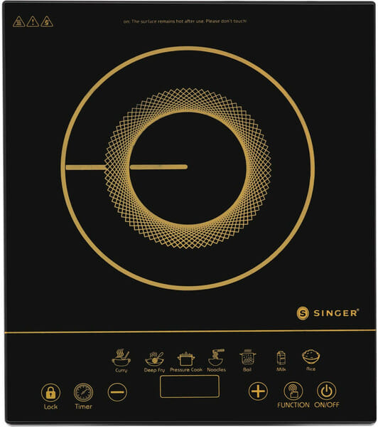 Buy SINGER 2000 W Induction Cooktop Touch Panel (Black, Premia) on EMI
