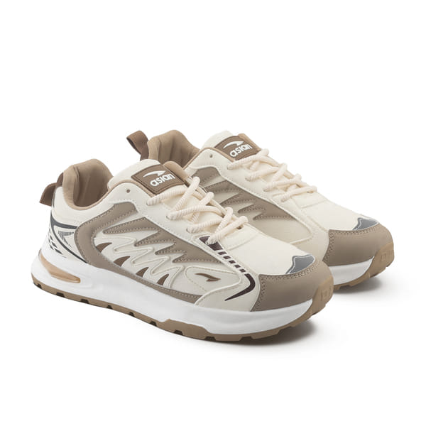 Buy Asian Python-06 Men’s Sports Running Shoes with Memory Foam & Strong Grip ( Cream Beige ) on EMI