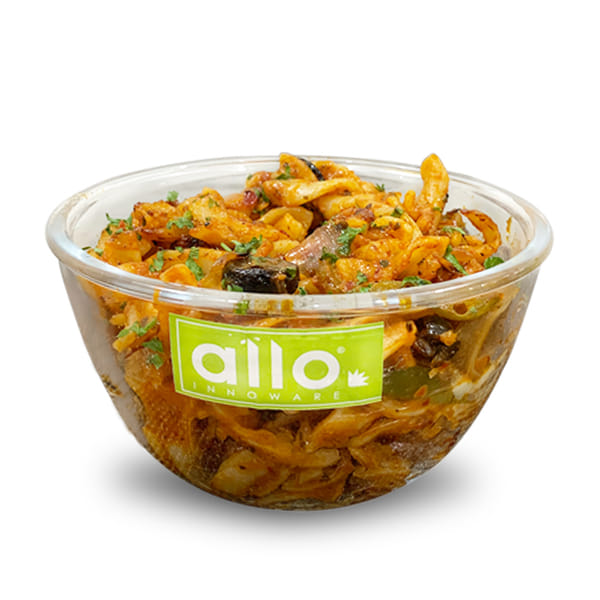 Buy Allo Food Safe Borosilicate Glass Mixing & Serving Bowls for Kitchen, Oven & Microwave Safe Bowls, Dishwasher and Freezer Safe Bowl, 500ML, Transparent on EMI