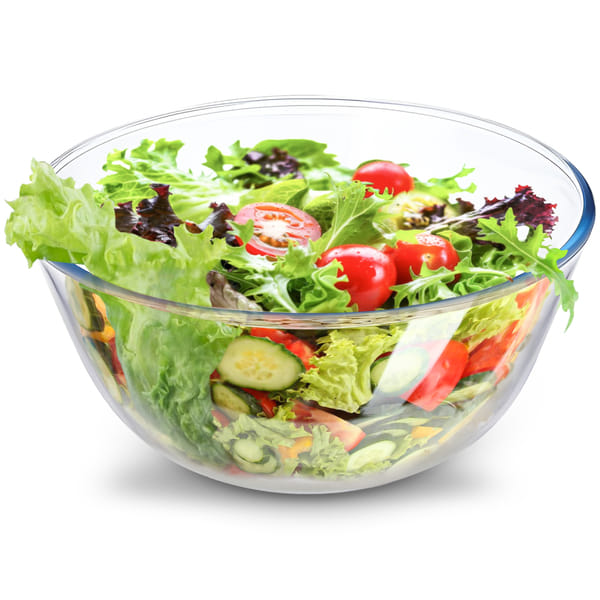 Buy Allo Food Safe Borosilicate Glass Mixing & Serving Bowls for Kitchen, Oven & Microwave Safe Bowls, Dishwasher and Freezer Safe Bowl, 3600ML, Transparent on EMI