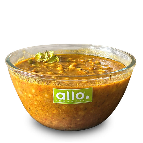 Buy Allo Food Safe Borosilicate Glass Mixing & Serving Bowls for Kitchen, Oven & Microwave Safe Bowls, Dishwasher and Freezer Safe Bowl, 1600ML, Transparent on EMI