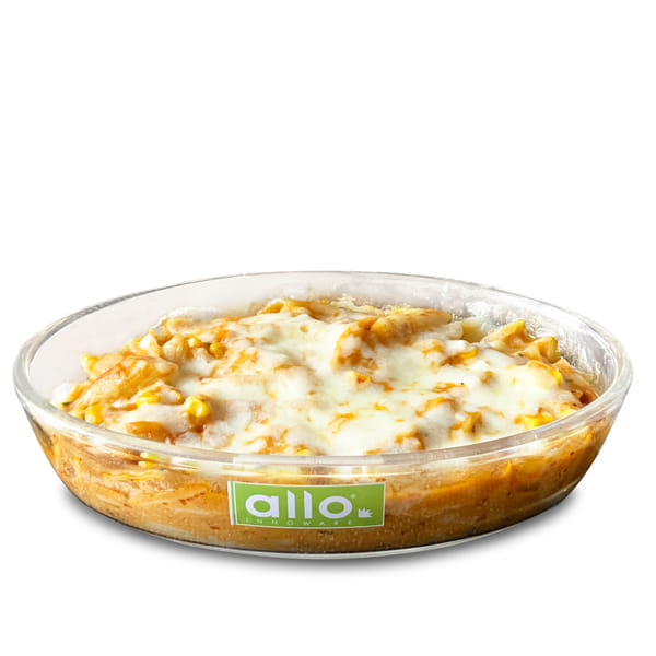 Buy Allo Borosilicate Oval Glass Baking Dish, Baking Tray, Oven and Microwave Safe, 700ml, Transparent on EMI